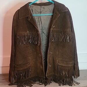 Vintage Suede Fringe Jacket